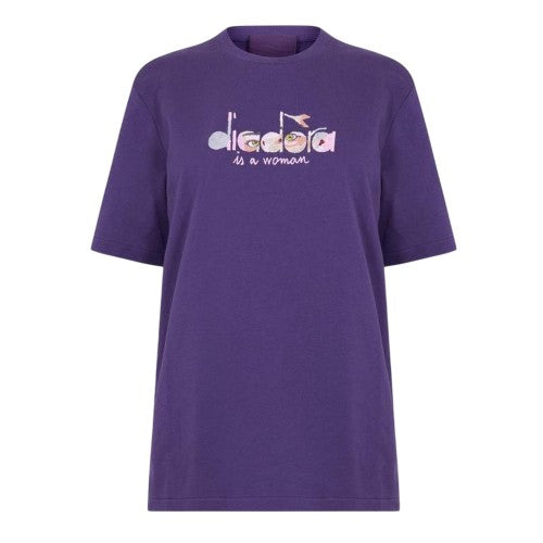Front - Diadora Womens/Ladies Eye Crew Neck T-Shirt