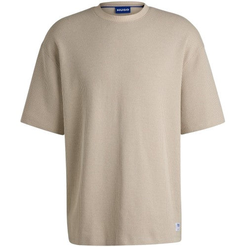 Front - Hugo Mens Waffle Oversized T-Shirt