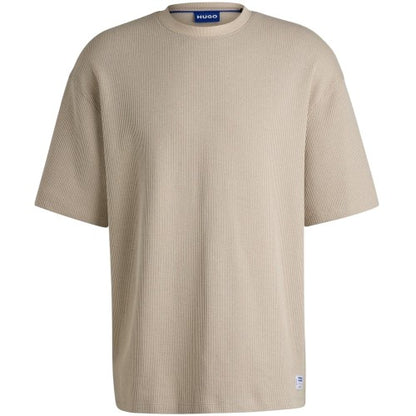 Front - Hugo Mens Waffle Oversized T-Shirt