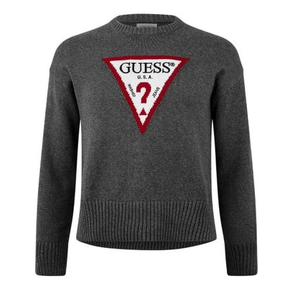 Front - Guess Womens/Ladies Knitted Crew Neck Regular Jumper