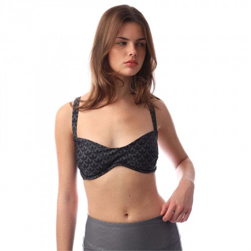 Front - Adidas Womens/Ladies Monogram Light Support Bikini Top