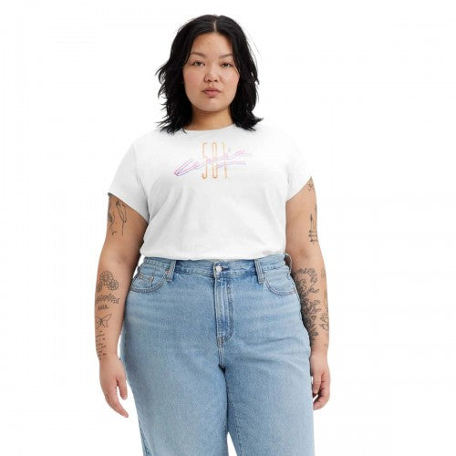 Front - Levis Womens/Ladies Authentic Graphic T-Shirt
