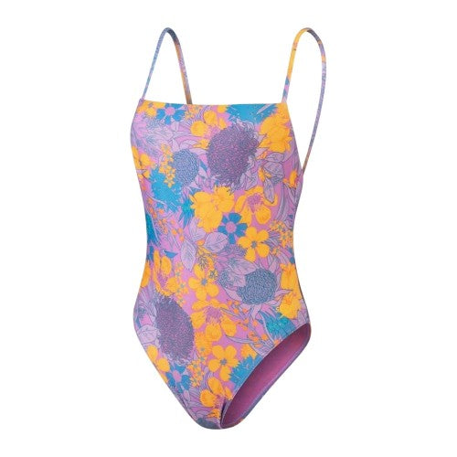 Front - Speedo Womens/Ladies Floral Pattern One Piece Swimsuit