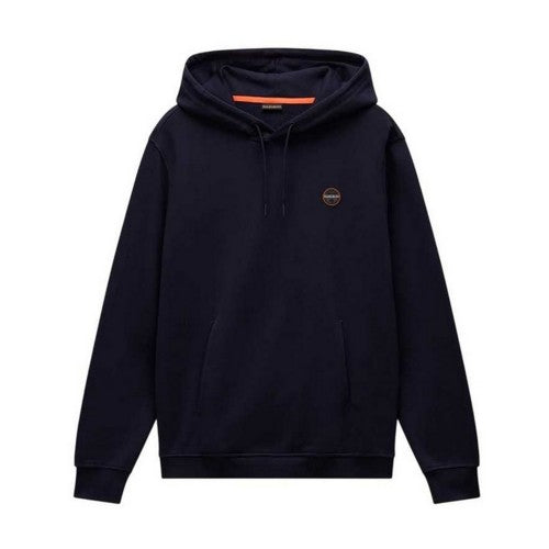 Front - Napapijri Mens Cotton Long-Sleeved Pullover Hoodie