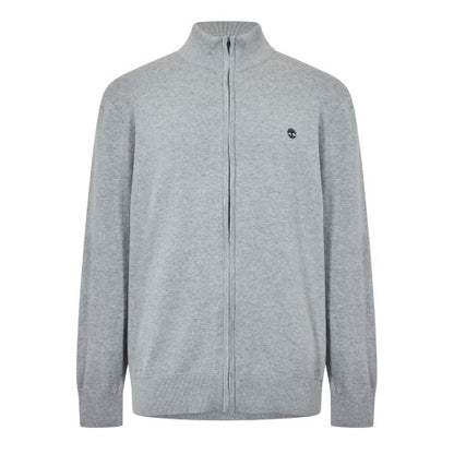 Front - Timberland Mens Full Zip Regular Sweater Top