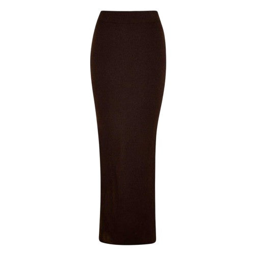 Front - Jack Wills Womens/Ladies Knitted Maxi Skirt