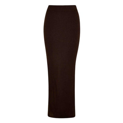 Front - Jack Wills Womens/Ladies Knitted Maxi Skirt