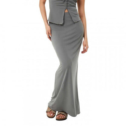 Front - Jack Wills Womens/Ladies Back Slit Maxi Skirt