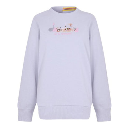 Front - Diadora Womens/Ladies Ribbed Regular Long-Sleeved Sweatshirt