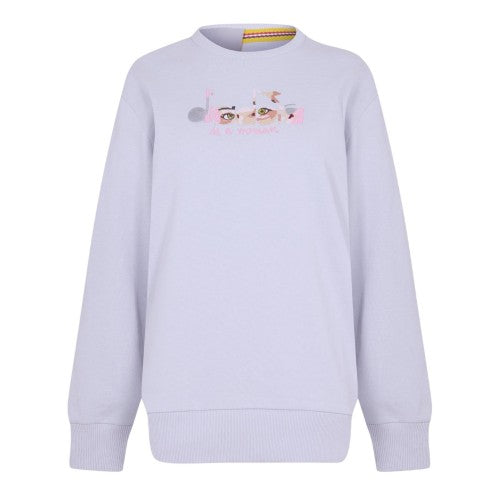Front - Diadora Womens/Ladies Ribbed Regular Long-Sleeved Sweatshirt