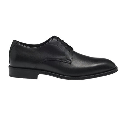 Front - Boss Mens Leather Low Block Heel Formal Shoes