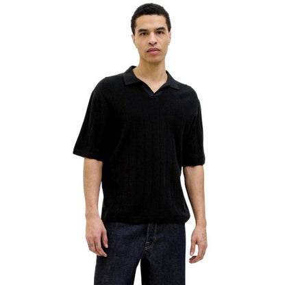 Front - Jack And Jones Mens Ribbed Polo Shirt