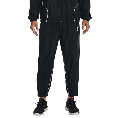 Front - Under Armour Mens Project Rock Woven Jogging Bottoms