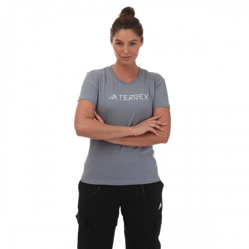 Front - Adidas Womens/Ladies Terrex Logo T-Shirt