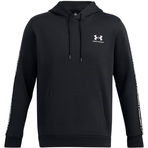 Front - Under Armour Mens Icon Cotton Blend Taped Sleeve Hoodie