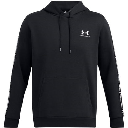 Front - Under Armour Mens Icon Cotton Blend Taped Sleeve Hoodie