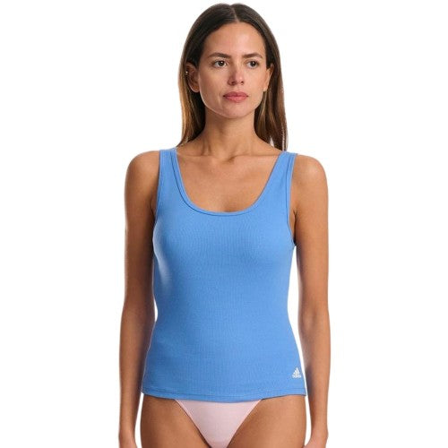 Front - Adidas Womens/Ladies Active Flex Fitted Tank Top
