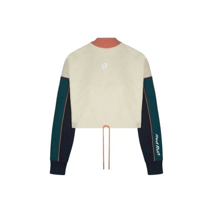 Front - Red Run Womens/Ladies Cotton Blend Cropped Sweatshirt