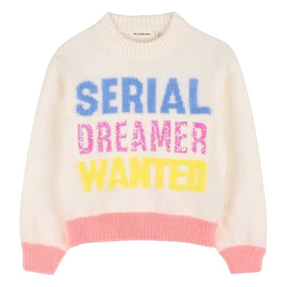 Front - Billieblush Girls Serial Dreamer Wanted Sweater Top
