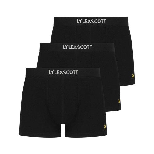 Front - Lyle & Scott Mens Devon Boxer Shorts (Pack of 3)