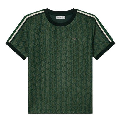 Front - Lacoste Womens/Ladies Monogram Jacquard Slim T-Shirt