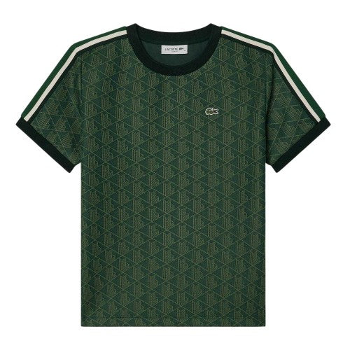 Front - Lacoste Womens/Ladies Monogram Jacquard Slim T-Shirt