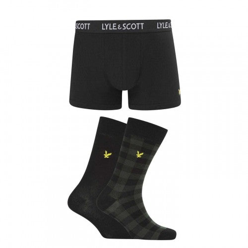 Front - Lyle & Scott Mens Boxer Shorts Set