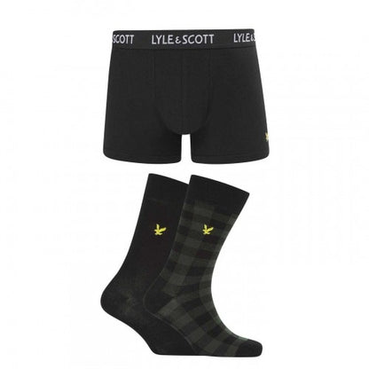 Front - Lyle & Scott Mens Boxer Shorts Set