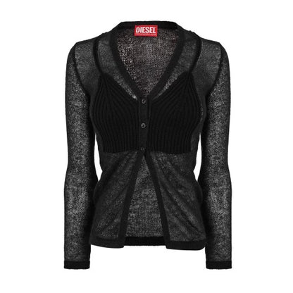 Front - Diesel Womens/Ladies Arina V Neck Long-Sleeved Cardigan