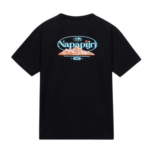 Front - Napapijri Mens Graphic T-Shirt