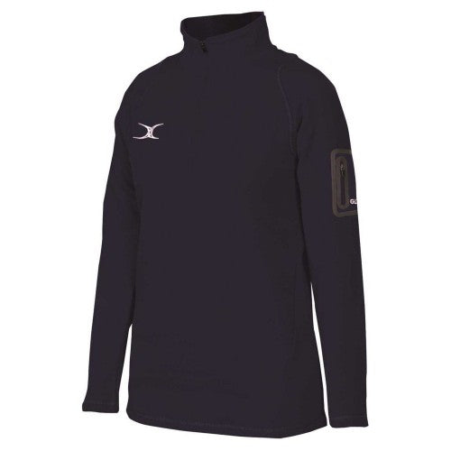 Front - Gilbert Womens/Ladies Fleece Quarter Zip Raglan Long-Sleeved Sweatshirt