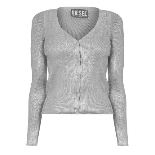 Front - Diesel Womens/Ladies Isotta V Neck Regular Cardigan