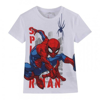 Front - Spider-Man Childrens/Kids Graphic Short-Sleeved T-Shirt