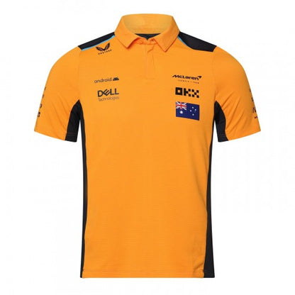 Front - Castore Childrens/Kids Piastri McLaren F1 Regular Polo Shirt