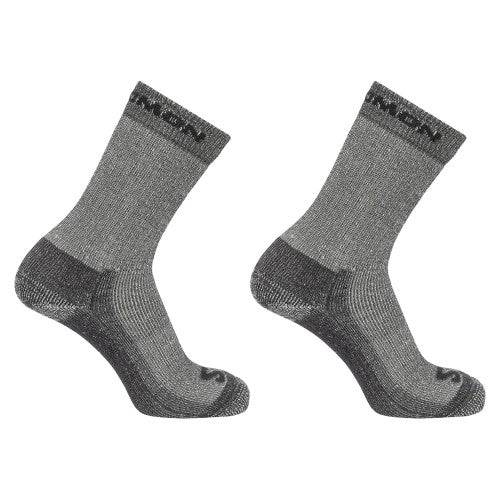 Front - Salomon Unisex Adult Merino Wool Crew Socks (Pack of 2)