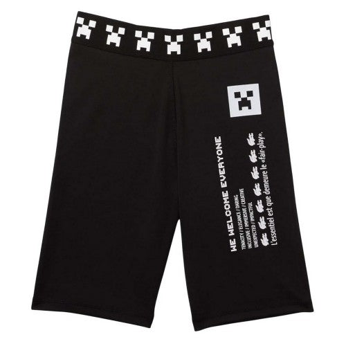 Front - Lacoste Womens/Ladies Live X Minecraft Biker Shorts