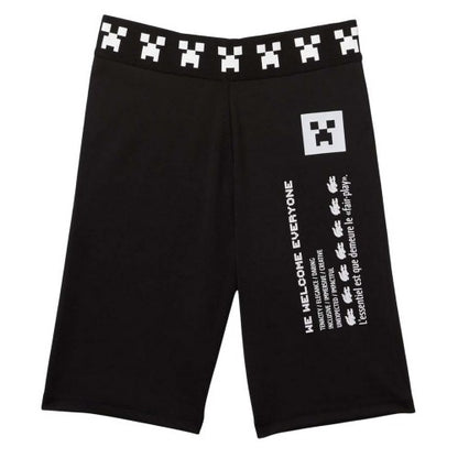 Front - Lacoste Womens/Ladies Live X Minecraft Biker Shorts