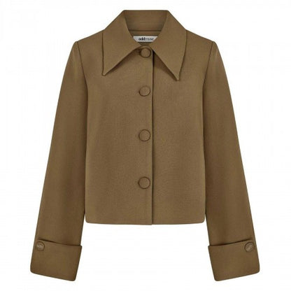 Front - Odd Muse Womens/Ladies Plain Relaxed Fit Jacket