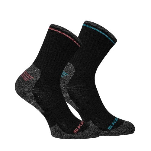 Front - Skechers Mens Walking Crew Socks (Pack of 2)