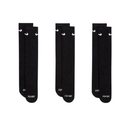 Front - Nike Mens Cotton Blend Crew Socks (Pack of 3)