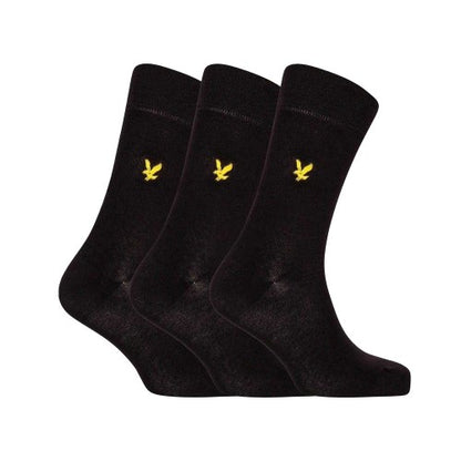 Front - Lyle & Scott Mens Crew Socks (Pack of 3)