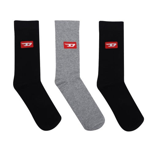 Front - Diesel Unisex Adult Crew Socks (Pack of 3)