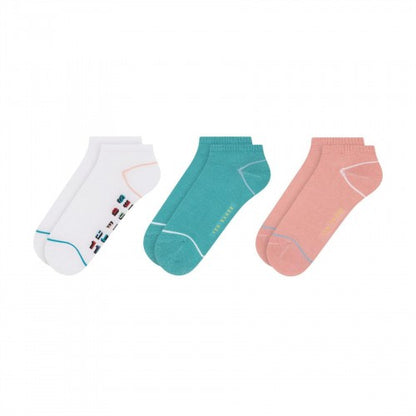 Front - Ted Baker Womens/Ladies Bamboo Trainer Socks (Pack of 3)