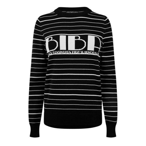 Front - Biba Womens/Ladies Heritage Striped Knitted Jumper