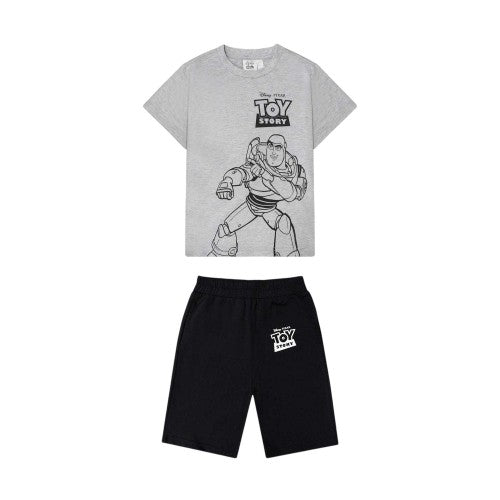 Front - Toy Story Childrens/Kids Buzz Lightyear & Woody T-Shirt & Shorts Set