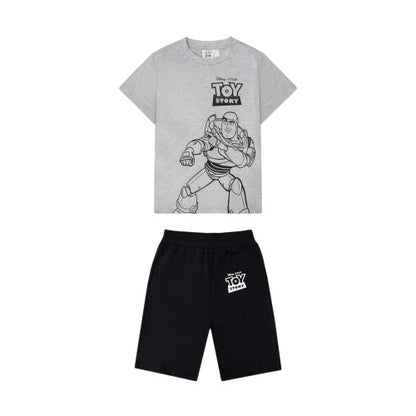 Front - Toy Story Childrens/Kids Buzz Lightyear & Woody T-Shirt & Shorts Set