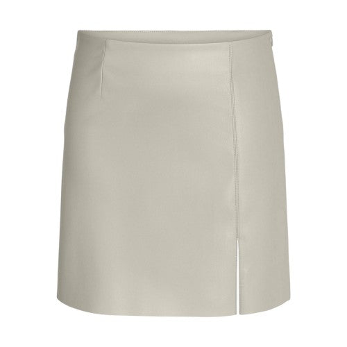 Front - Mini Womens/Ladies Faux Leather Regular Mini Skirt