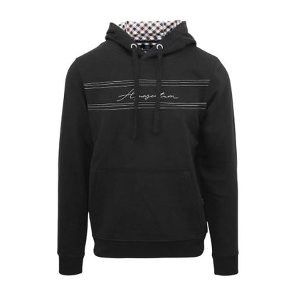 Front - Aquascutum Mens Signature Regular Hoodie