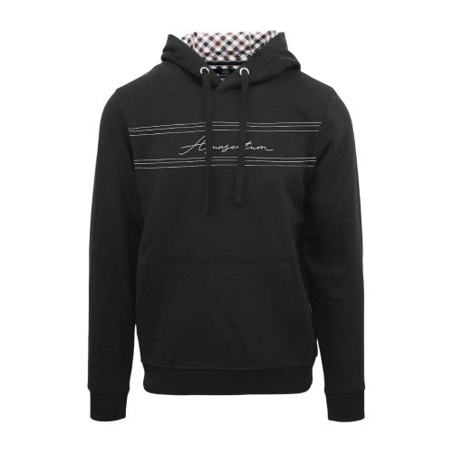 Front - Aquascutum Mens Signature Regular Hoodie