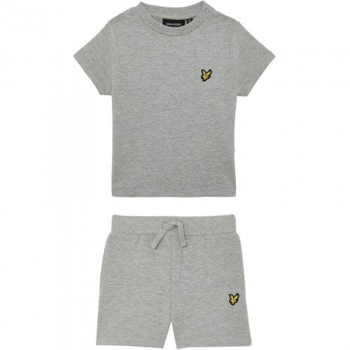 Front - Lyle & Scott Baby T-Shirt & Shorts Set